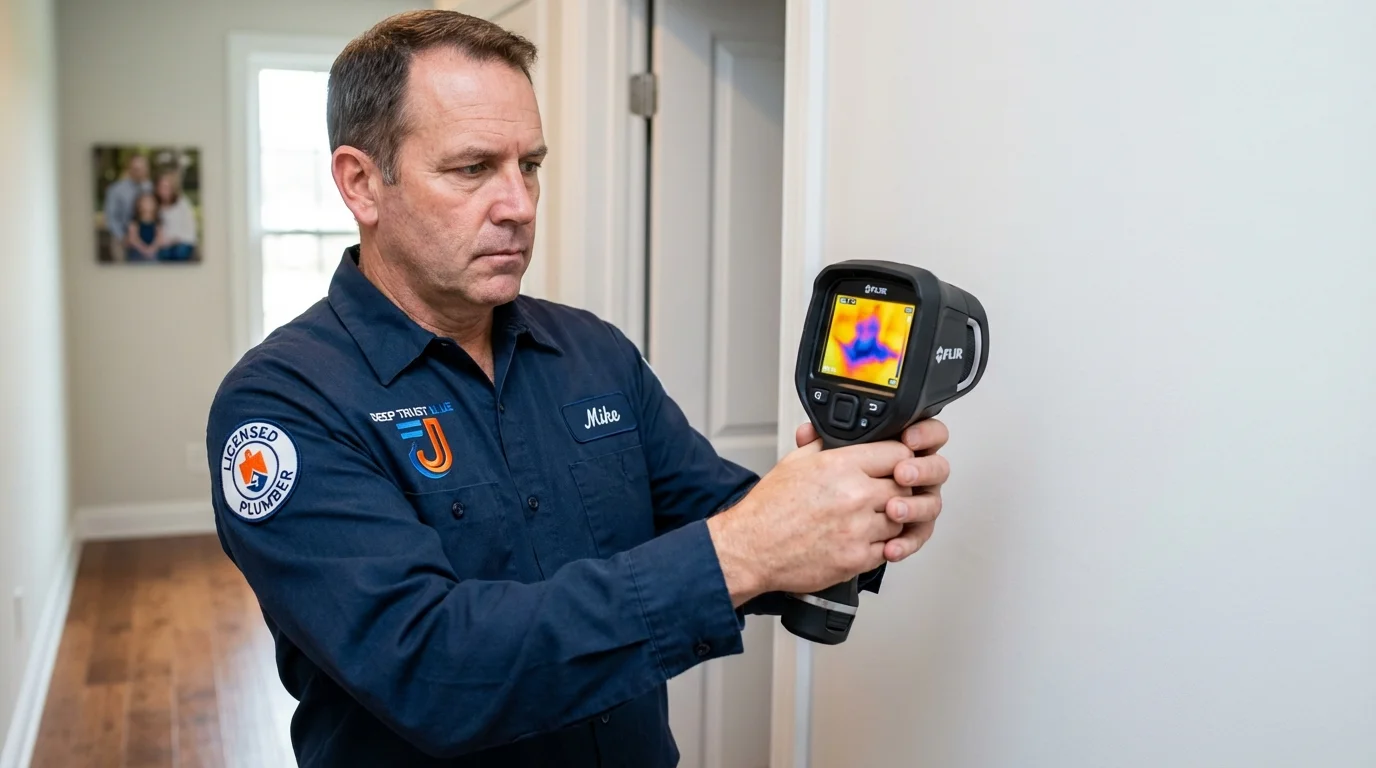 Thermal imaging leak detection by Johns Plumbing LLC in Lilbourn